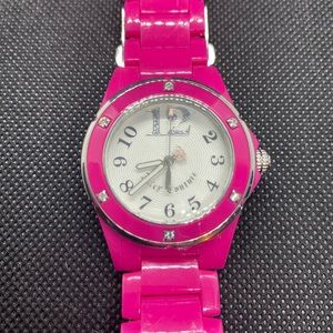 Juicy Couture hot pink watch